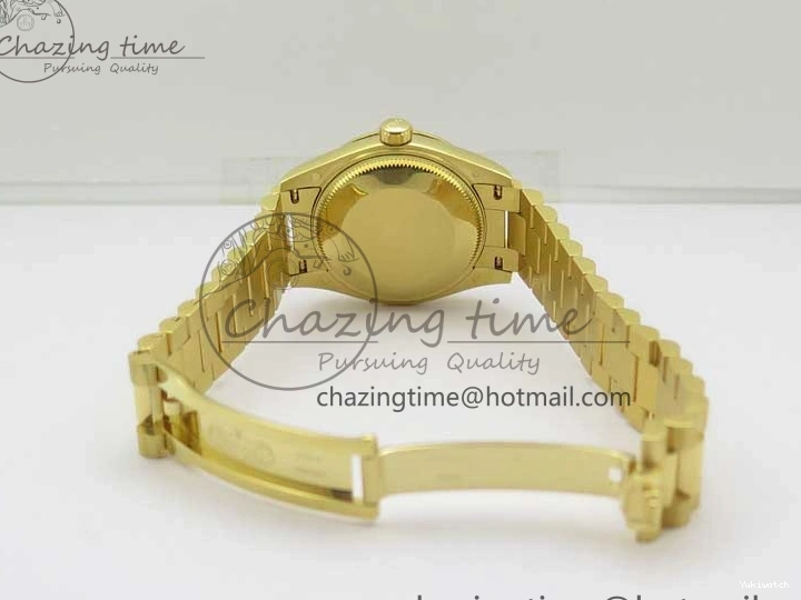 Bracelet Dial EWF 31mm ETA2688 Best Green YG Daydate Edition Malachite YG President on 278288 0430